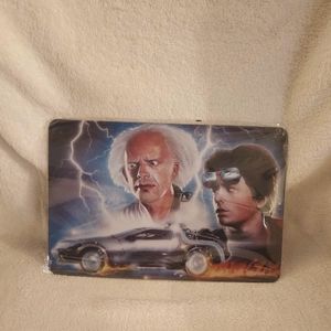 Back to the future tin sign